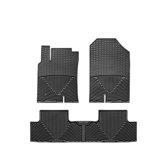 WeatherTech All-Weather Floor Mats compatible with 2010-2013 Honda Insight - 1st & 2nd Row, Black