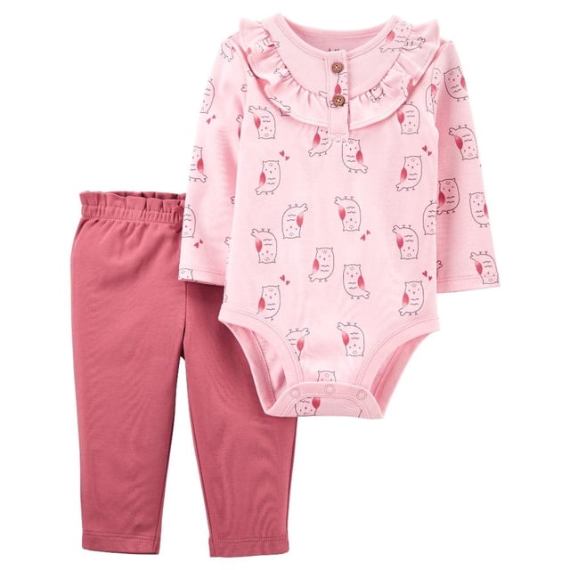 Conjunto Child of Mine Animal Rosa Talla 6-9 Meses Niña 2 Piezas