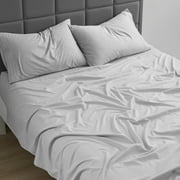 Nestl Full Size Sheets Set, Instantly Soft, Deep Pocket Bed Sheets Full 4 Piece, Luxury Soft Microfiber Full Sheets Sets, Beach Blue