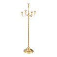 thumbnail image 4 of Portavelas con 5 brazos candelabro decoración de mesa candelabro estilo europeo para una cena romántica Dorado 23x89cm, 4 of 9