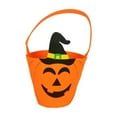 thumbnail image 2 of Kbndieu Halloween Treat Bags, Halloween Pumpkin Tote Bucket for Trick or Treating, Halloween Candy Basket for Kids Girl Boy, Halloween Party Favor Supplies, Kids Gifts Goodie Bags, 2 of 6