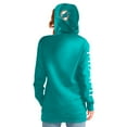 thumbnail image 2 of Women's G-III 4Her by Carl Banks Aqua Miami Dolphins Extra Inning Pullover Hoodie, 2 of 2