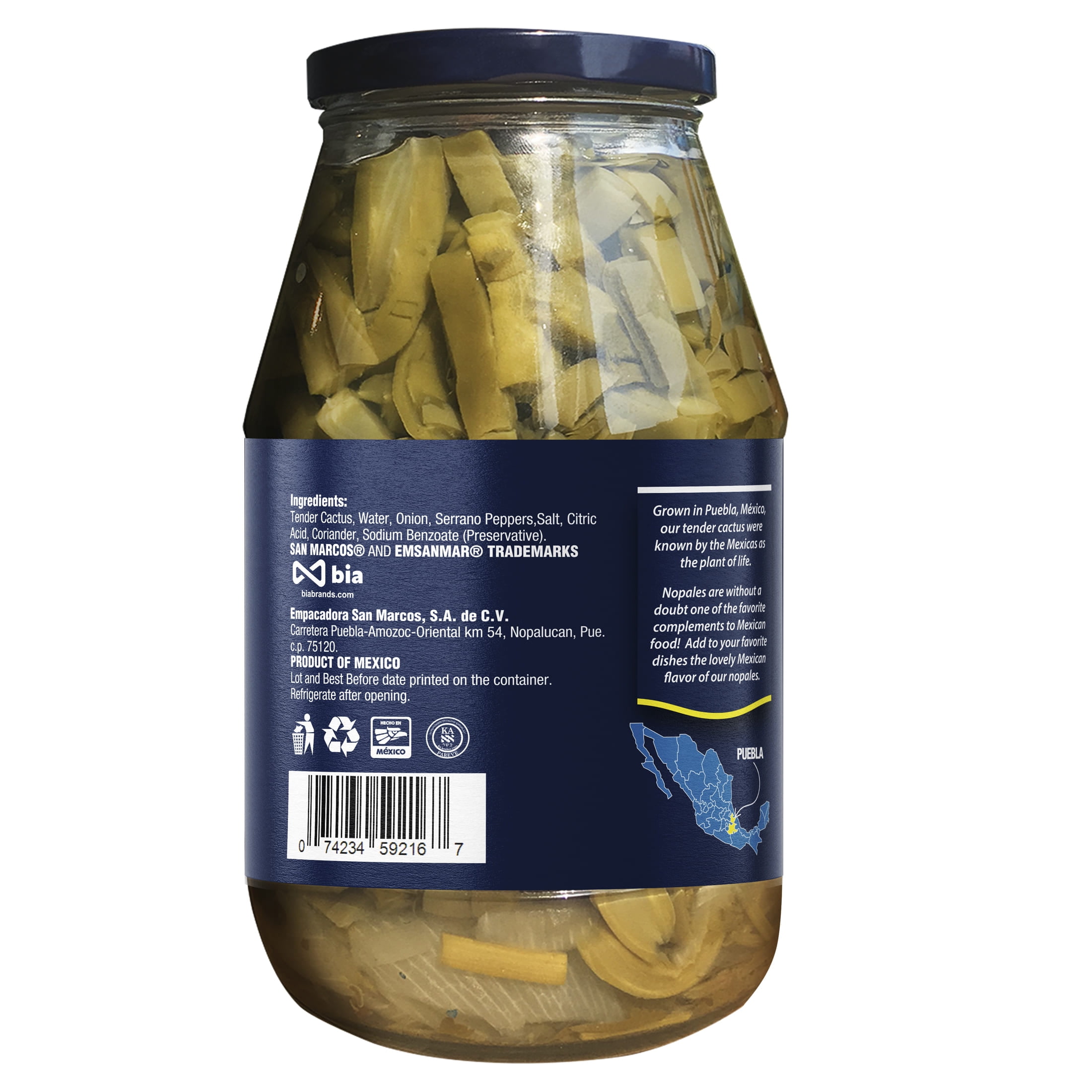 San Marcos Natural Tender Cactus 29oz Shelf Stable Jar