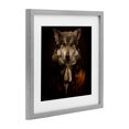 thumbnail image 3 of Stupell Industries Wolf Of High Society Gray Framed Print Under Glass design by Kelley Parker, 16 x 16, 3 of 10