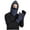 Blue, variant on jobturf Balaclava Face Mask Men Waterproof Windproof Thickened Thermal Winter Hats with Gloves 2 Piece Outfits 3 in 1 Ski Cap and Glove Set