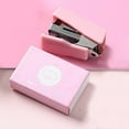 thumbnail image 5 of Mini Stapler Set | Macaroon Colors Portable Compact Metal Binder | Fresh Design | Office Supplies | 1 Stapler with 400 Staples | Durable Alloy, Pink Purple Green | 1.53x1.06x0.59 in, 5 of 6