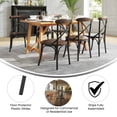 thumbnail image 5 of Emma + Oliver X-Back Chair with Metal Bracing and Hand Stained Fruitwood Seat, 5 of 15
