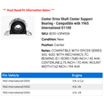 thumbnail image 2 of Center Drive Shaft Center Support Bearing - Compatible with 1965 International D1100, 2 of 2
