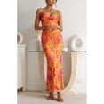 thumbnail image 3 of Biekopu Women Flower Print Dress Bodycon Cowl Neck Spaghetti Strap Long Dress Summer Cocktail Slip Dress for Party, 3 of 7