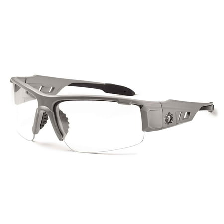 

Ergodyne SkullerzÂ® Dagr Safety Glasses // Sunglasses Matte Gray Clear Lens