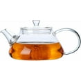 thumbnail image 1 of Mini Glass Teapot, Clear, 8oz/250ml, Transparent, Borosilicate Glass, Suitable for One Person, Dishwasher Safe, 1 of 8