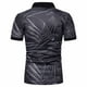 thumbnail image 4 of Blusa de manga corta con estampado de cuello vuelto para hombre Pompotops  oipoqjl24955, 4 of 4