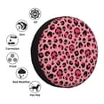 thumbnail image 5 of Spare Tire Cover, pink halloween skull Wheel Cover Tire Covers for Trailers Car Truck Camper Universal Tire Covering Fits Diameter 17 inch, 5 of 7