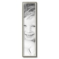 thumbnail image 2 of ArtToFrames 7" x 30" Silver with Stained Grey Picture Frame, 7x30 inch Silver Wood Poster Frame (WOM-4767), 2 of 7