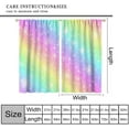 thumbnail image 2 of Rainbow Curtains, Tie Dye Pastel Colorful Sky Stars Cartoon Window Drapes for Sweet Princess Glitter Girly Bedroom Living Room, 55" W X 63" L, 2 of 6