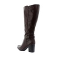 thumbnail image 3 of Naturalizer Joslynn Wide Calf Women's Boots Dark Brown Wide Calf Size 8.5 M, 3 of 8