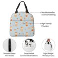 thumbnail image 7 of Orange Cat Fall Leaf Lunch Bag Thick Aluminum Foil Tote Cooler for Women Work Picnic Gift, 7 of 7
