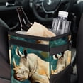 thumbnail image 6 of Rhinoceros Foldable, with Lid, Leak-Proof, Hanging Storage Bag Car Trash Can Garbage Bin, 6 of 6