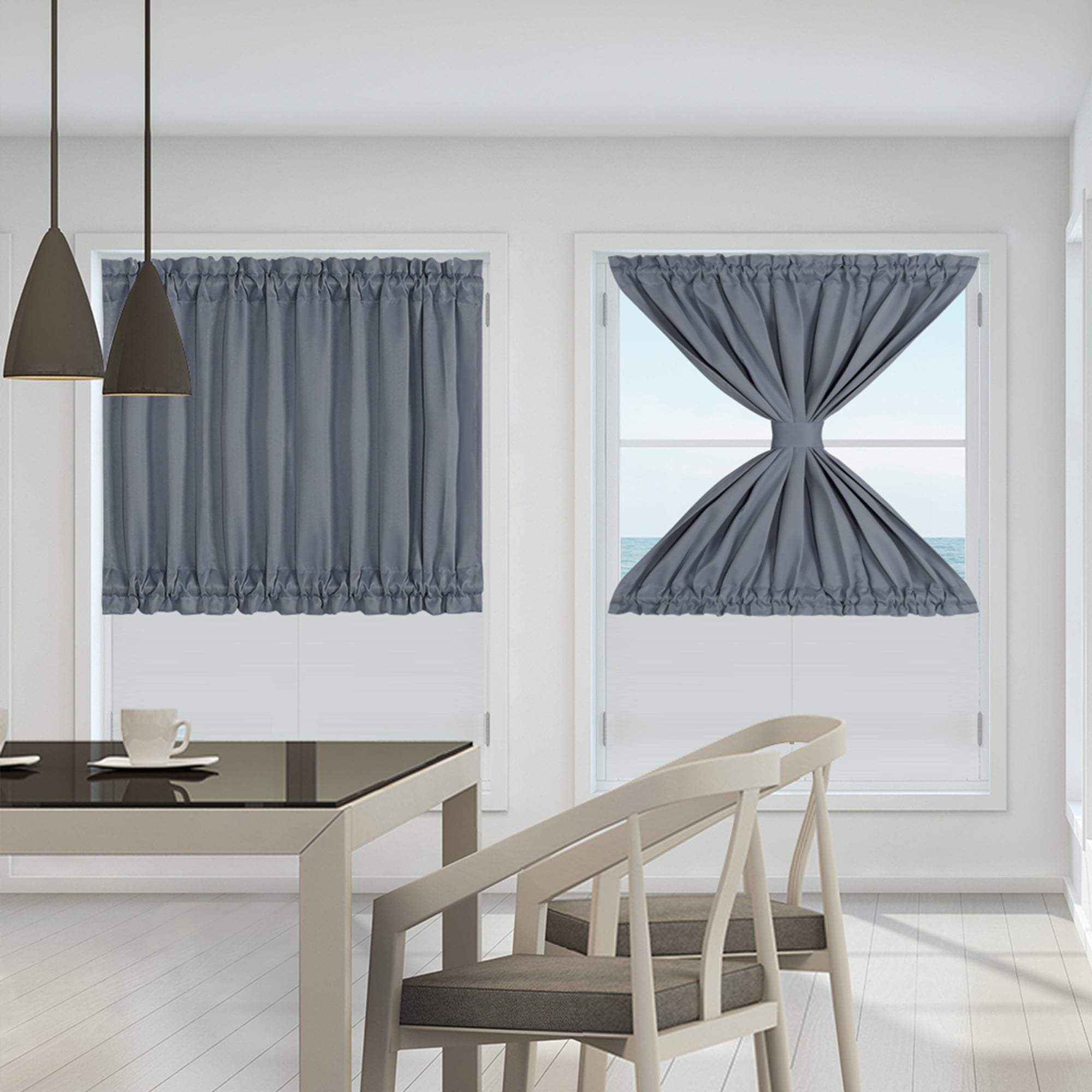 French Door Curtains Thermal Insulated Blackout Curtain Door Window