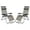 Pattern, variant on Zero Gravity Chairs 2 Pack Patio Lounge Folding Outdoor Recliner with Pillow Support 250lbs,Adjustable Lawn Chairs for Beach Yard(Gray)