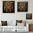 thumbnail image 4 of Designart "Intricate Visions Gold Dream Catcher" Landscapes Floater Framed Canvas Print, 4 of 7
