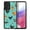 Barnyard Chicken Roosters Teal Background, variant on WIRESTER Shockproof Soft Rubber Cover Case for Samsung Galaxy A53 5G 6.5" 2022, Colorful Sad Moon Happy Sun