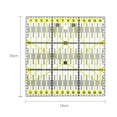 thumbnail image 3 of Nomeni Quilting Rulers Clearance, Sewing Quilting Craft Diy Ruler Patchwork Transparent Tailor Cutting Tools Home Diy Sewing Supplies Yellow, 3 of 6