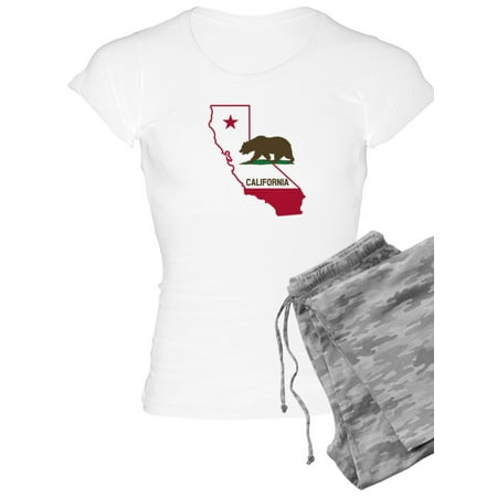 

CafePress - CALI STATE W BEAR Pajamas - Women s Light Pajamas
