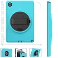thumbnail image 7 of K-Lion Rugged Case for Samsung Galaxy Tab A8 10.5 inch X200 X205,Kids Friendly Heavy Duty Silicone Case Hand Strap Kickstand Shockproof 3-Layer Protection Cover for Samsung Galaxy Tab A8 10.5 , Blue, 7 of 7