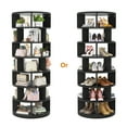 thumbnail image 2 of Homieasy Rotating Shoe Rack Tower, 7-Tier Spinning Shoe Rack 360 Revolving Shoe Rack Organizer for Closet, Display Round Storage Carousel Shoes Closet Organization, Black, 2 of 7