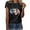 Black, variant on Odeerbi 4th of July Patriotic Shirt for Women Independence Day Printed 2025 Casual Tops Short Sleeve Crewneck Shirt White