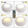 thumbnail image 3 of 40 debajo de del pequeña sala, debajo de la iluminación del pequeña sala LED Puck Lamp, 62 mm Closet Light Lámpara con control remo 3 luces Colco Armario bajo luces, 3 of 8