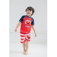 thumbnail image 5 of Sesame Street Elmo Toddler Boys Rash Guard and Swim Trunks Outfit Set Infant to Toddler, 5 of 5