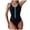 Black, variant on TTUHYWXI Athletic Swimsuit Women One Piece Bathing Suit Zipper Front Lap Swimwear for Women (Black, M)