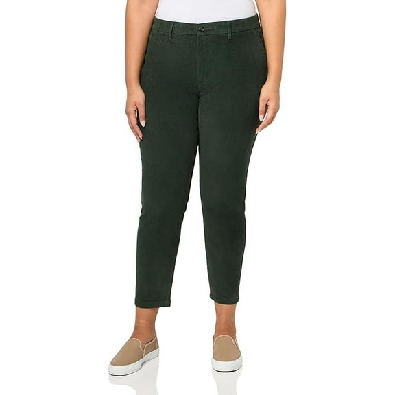 Dockers Women's Skinny Fit Weekend Chino Pants Green Size 26