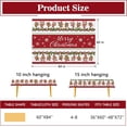 thumbnail image 4 of Merry Christmas Gingerbread Man Rectangle Tablecloth 60 x 84 Inch, Xmas Peppermint Candy Holly Red Berry Decorative Table Cloth Dining Table Cover, Winter Holiday Dinner Party Picnic Decoration, 4 of 5