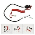 Outboard Cut off Boat Motor Kill Stop Switch W/Safety Tether Lanyard