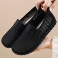 thumbnail image 5 of Domuza Women's Breathable Mesh Slip-On Walking Shoes, Lightweight Non-Slip Soft Sole Comfort Sneakers, Casual Footwear for Daily Walking, Indoor & Outdoor Activities Black 8（EU-40）, 5 of 5