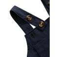 thumbnail image 6 of Toddler Baby Girl Boy Overalls Clothes Simple Style Solid Wide Shoulder Straps Suspender Trousers, 6 of 8