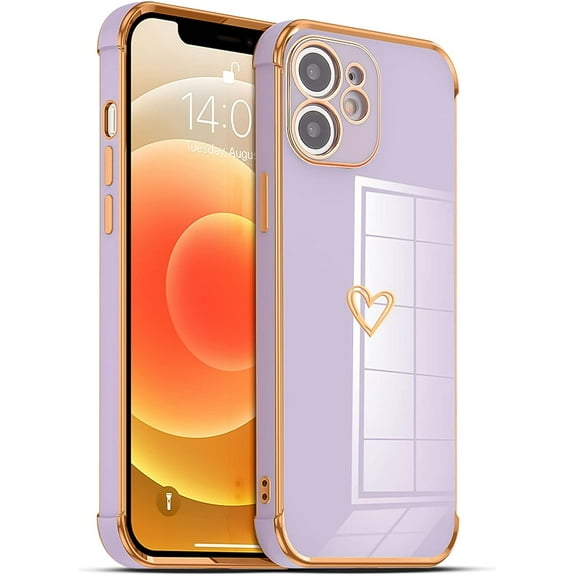 for iPhone 11 Case, Slim Shockproof Electroplated iPhone 11 Protective Phone Case, Purple