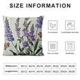 thumbnail image 5 of YINGXI Purple Lavender Flowers Pillowcases Floral Vector Illustration Art Painting Pillow Case Decorative Throw Pillow Cover for Home Sofa Office 22x22in, 5 of 5