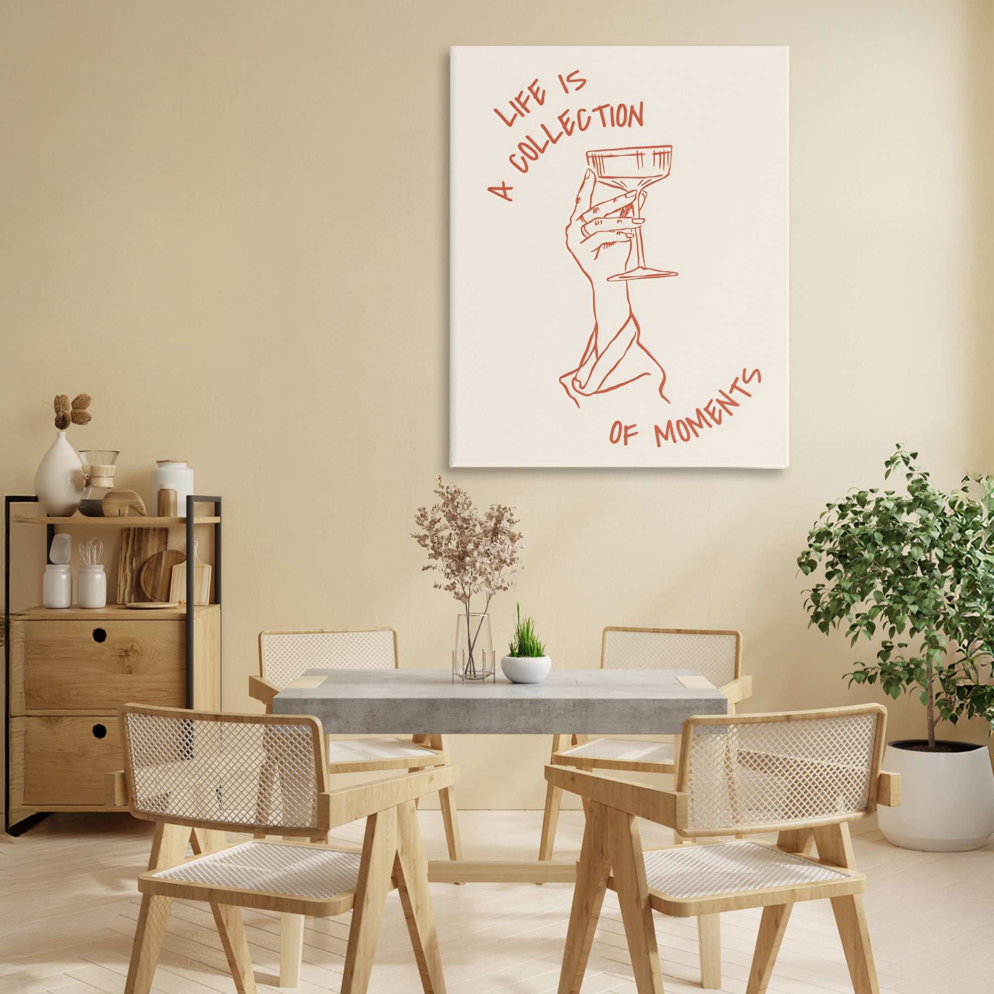 Stupell Industries Life Is A Collection of Moments Toast Canvas Wall Art, design by The Prints Vibe