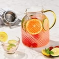 thumbnail image 3 of Glass Pitcher, 50oz Glass Pitcher with Lid and Spout, 1.5L Glass Water Pitcher, Iced Tea Pitcher for Fridge,Pitchers, 3 of 6