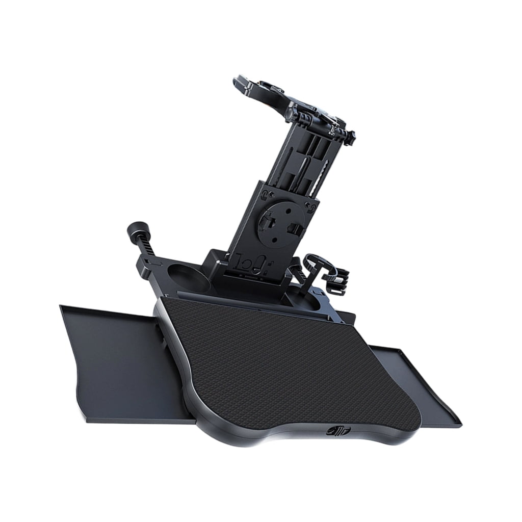 Foldable Steering Wheel Tray with Cup Holders & Phone Stand Adjustable Car Desk Easy to Use for Car Travel Essential