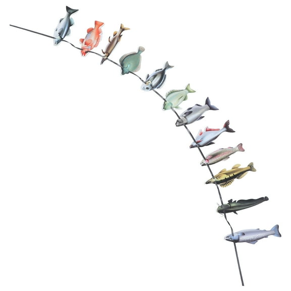 Hemoton Happy Birthday Fishing Banner Party Banners for outside Vacation Child
