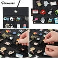 thumbnail image 4 of Organizador de broches colgantes, estuche para exhibir broches, soporte para guardar broches, capacidad para hasta 96 broches (no incluye accesorios) (negro, 1 unidad), 4 of 6