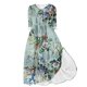 thumbnail image 1 of Vestido de Verano para Mujeres Impreso Cuello de Vuelta de Manga de Tres Cuartos, Estilo de Ocio de Moda para Ocasional, Fiesta Y Vacaciones, 1 of 5