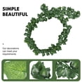 thumbnail image 5 of KALLORY Green Rattan Hanging Vine with Silk Leaves, Decorative Wall Hanging for Home, Party, Indoor and Outdoor Use, 5 of 6