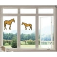 thumbnail image 2 of Vinyl Multicolored Static Cling Art Adult & Young Horse Stained Glass Wall Decal - Home Bedroom Living Room Animal Window Mural Decor - Family Room Waterproof Glass Film Sticker 7" x 10", 2 of 3
