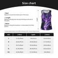 thumbnail image 5 of KLL Purple Pattern White Tiger Print Womens Tank Top Sleeveless Workout Tops Athletic Running Shirts Yoga Gym Clothes-X-Large, 5 of 7